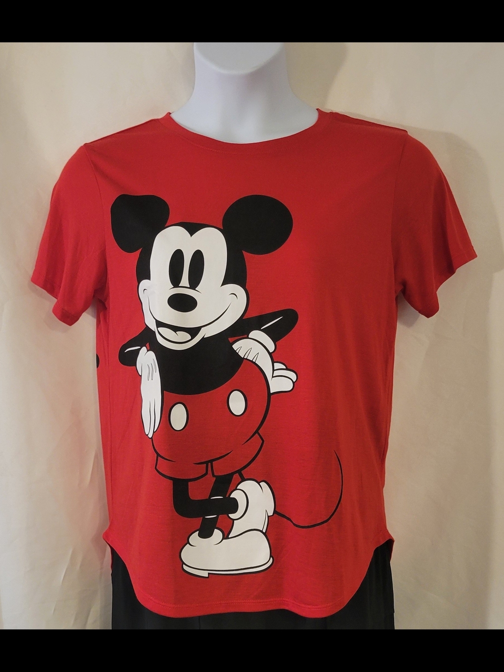 Disney Mickey & Minnie Mouse Red Graphic Tee Shirt XL